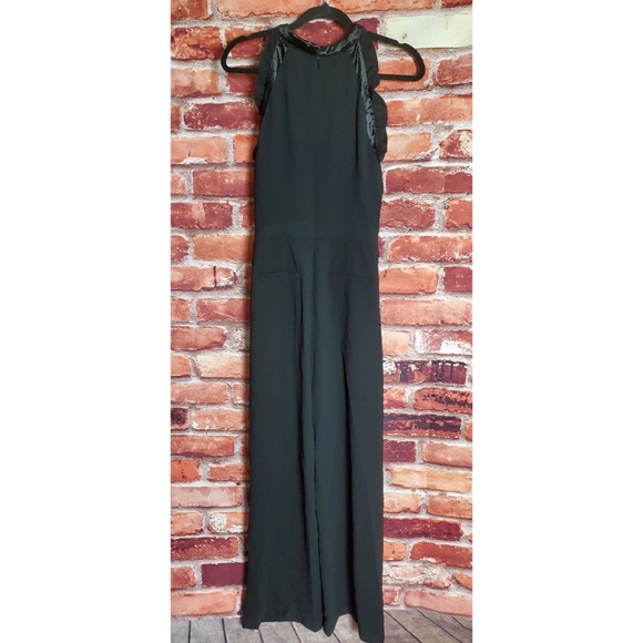 Cece Black Halter Jumpsuit Size 12 - Picture 3 of 5